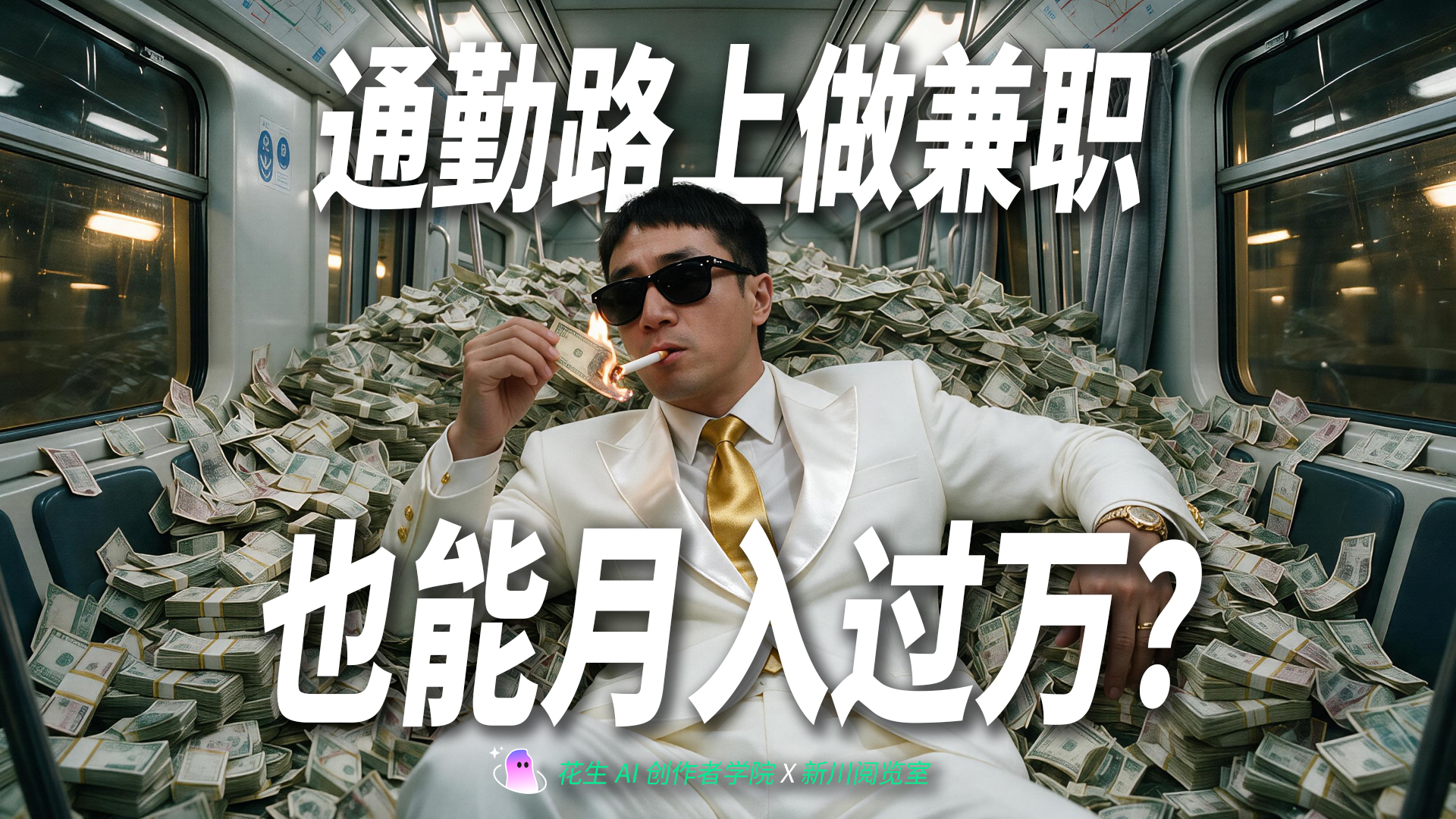 第2期：如何把上下班的通勤时间变成钱？花生AI做自媒体变现案例详解