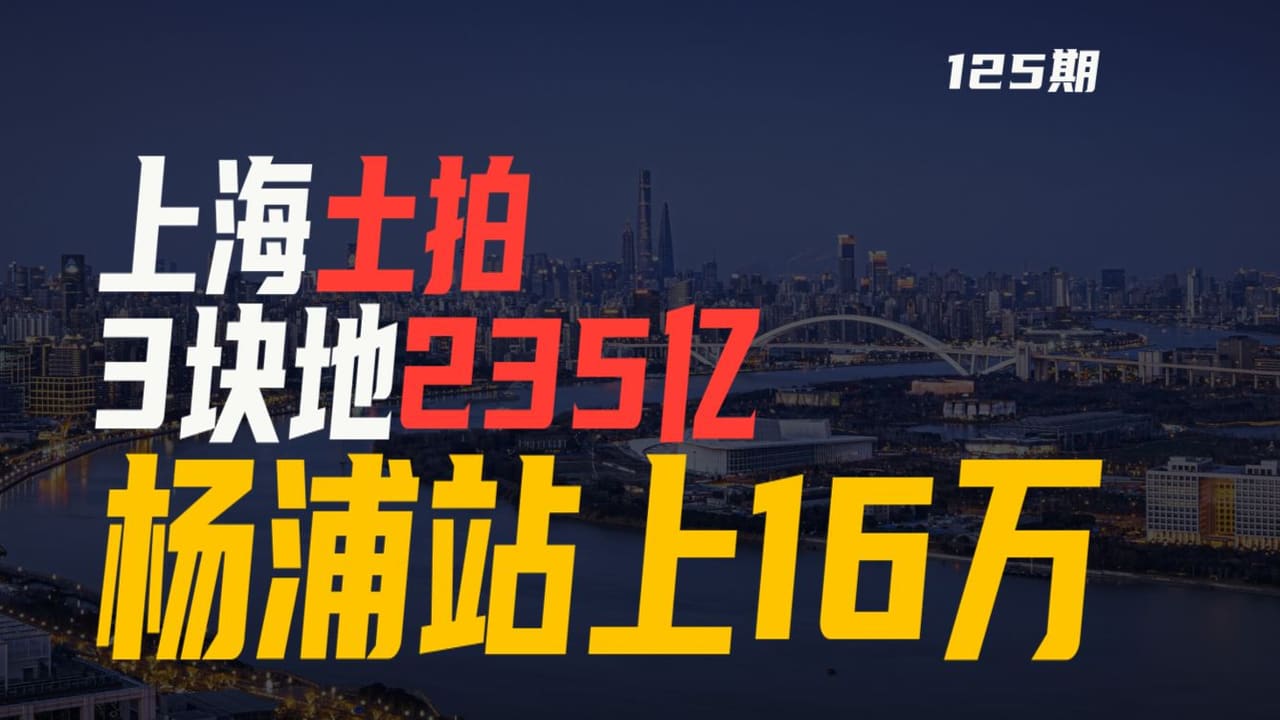 上海第六批土拍杨浦滨江案例截图